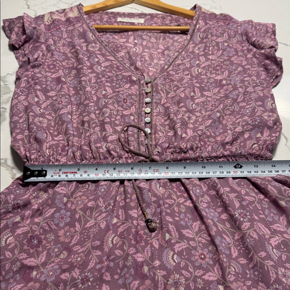 Spell Floral lavender romper- size Medium - Picture 9 of 10